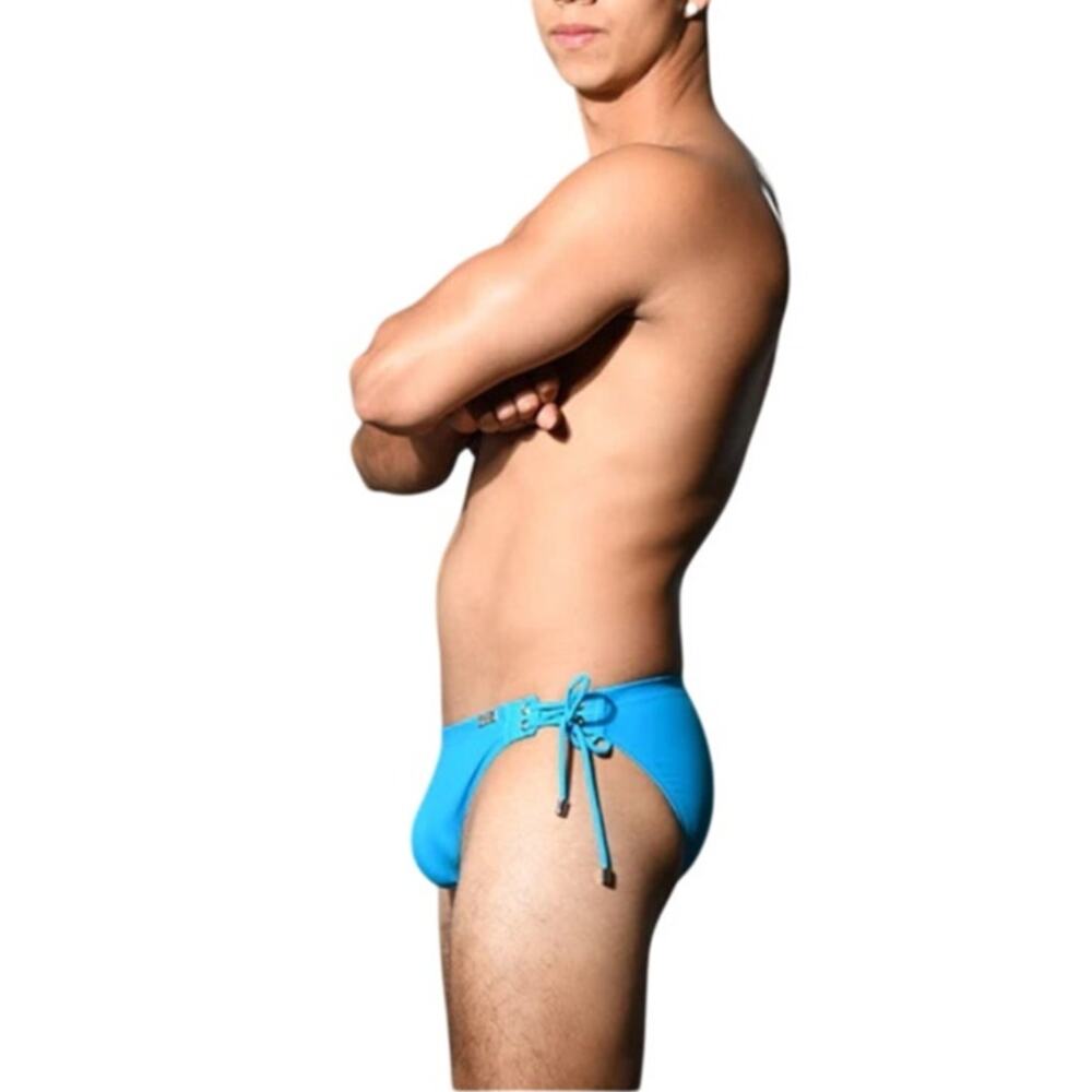 Andrew Christian Side Lace Bikini Turquoise Medium - Picture 5 of 15